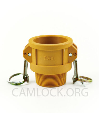 Type B Nylon Camlock Fitting - Female Coupler × Male BSP Thread