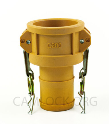 Type C Nylon Camlock Fitting - Female Coupler × Hose Shank