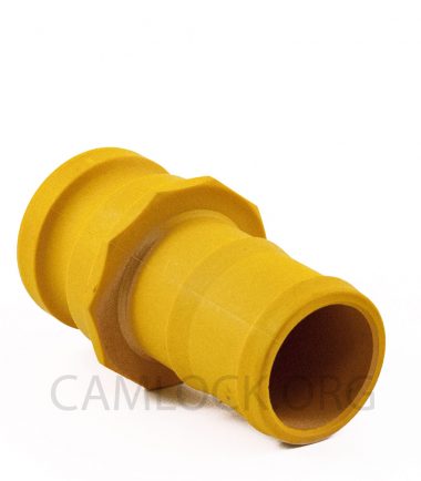 Type E Nylon Camlock Fitting - Male Coupler × Hose Shank