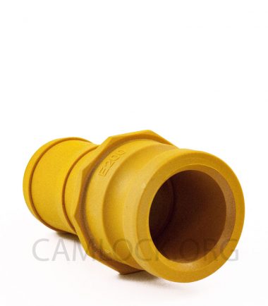 Type E Nylon Camlock Fitting - Male Coupler × Hose Shank