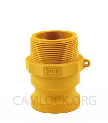 Type F Nylon Camlock Fitting - Male Coupler x Male BSP Thread