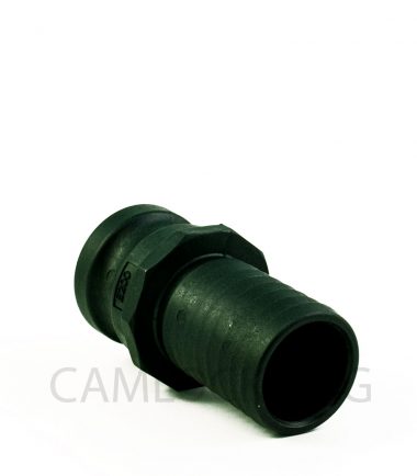 Type E Polypropylene Camlock Coupler - Male Coupler × Hose Shank