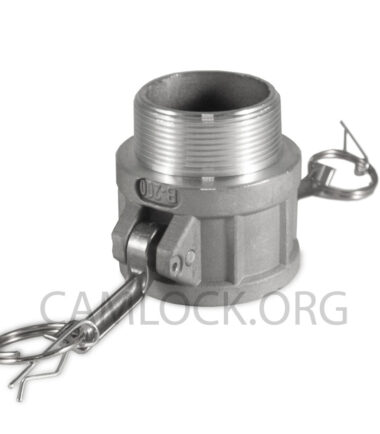 Type B Aluminium Camlock Male Threaded Coupler