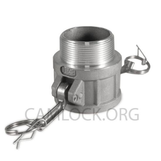 Type B Aluminium Camlock Male Threaded Coupler
