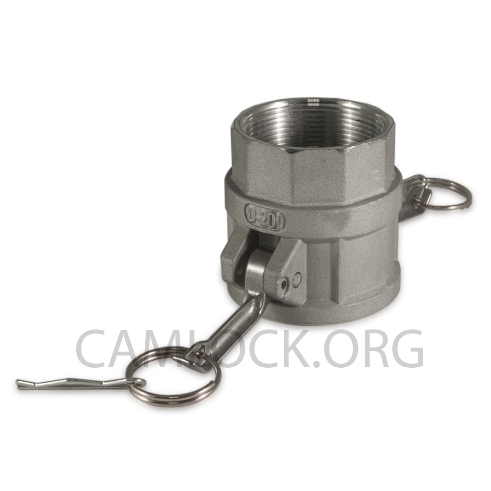 Type D Aluminium Snaplock fittings Female threaded coupler