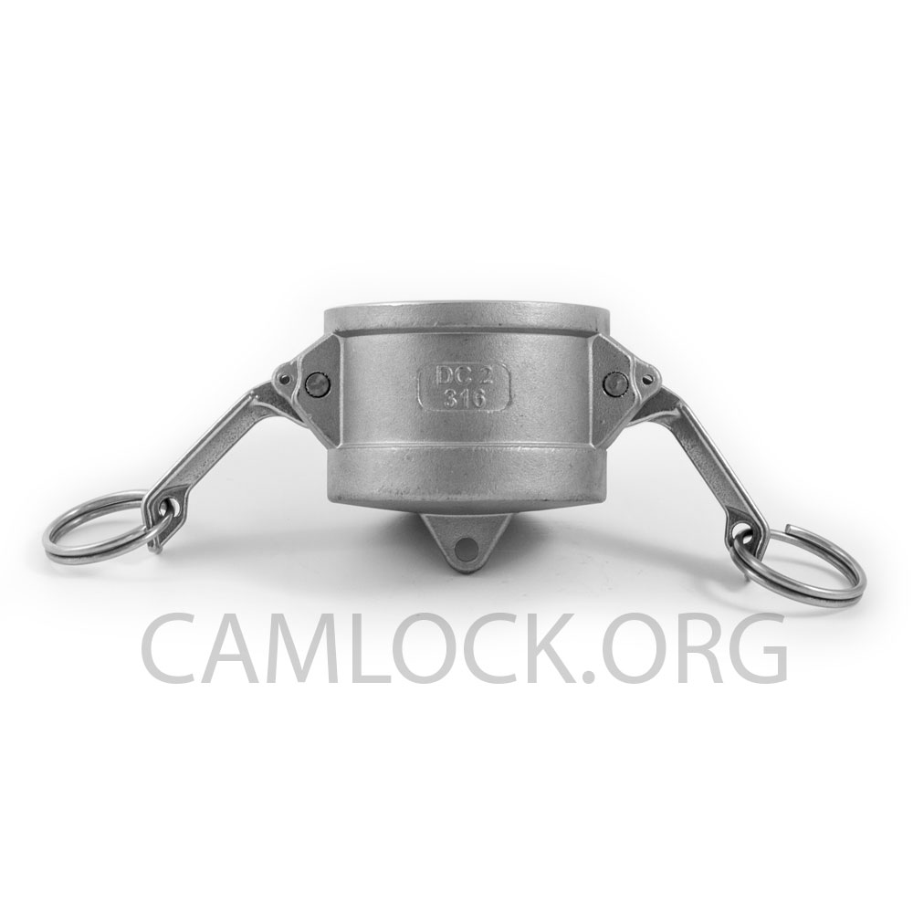 4" Inch Camlock Fitting Type DC 316 Stainless Steel Camlock Dust Cap